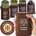 - Freakin’ Huge Emergency Blankets [4-Pack] Extra Large Thermal Mylar Space Blanket - One of the Ten Essentials Outdoor Survival Gear for Hiking Camping First Aid Kit (Green)