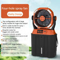 Outdoor Camping Fan Super Long Life USB Charging Fan Fishing Portable Moisturizing Spray Camping Fan Light Camping Fan