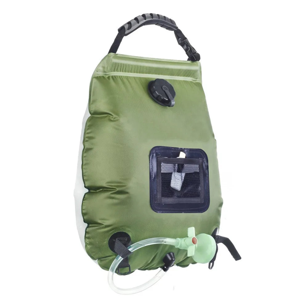 Outdoor Portable Shower Bag Outdoor Bath Cooler Heated Camping Shower Bag Removable Hose Camping Shower Camping Hiking Bag